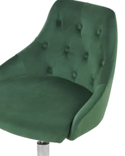 Beliani Tyotuoli Sametti Smaragdinvihrea Parrish Cheap