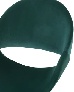 Beliani Tyotuoli Sametti Smaragdinvihrea Selma Shop