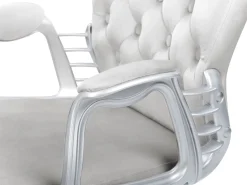 Beliani Tyotuoli Sametti Vaaleanharmaa Princess Online