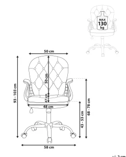 Beliani Tyotuoli Sametti Vaaleanpunainen/Hopea Princess Clearance