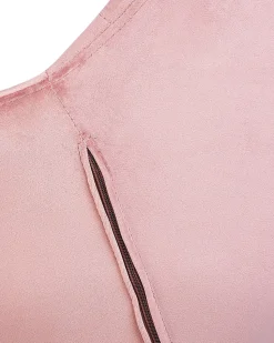 Beliani Tyotuoli Sametti Vaaleanpunainen Labelle Cheap