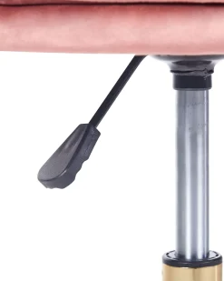 Beliani Tyotuoli Sametti Vaaleanpunainen Monticello Ii Fashion