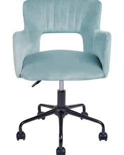 Beliani Tyotuoli Sametti Vaaleansininen Sanilac Cheap