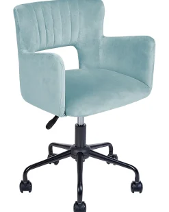 Beliani Tyotuoli Sametti Vaaleansininen Sanilac Cheap