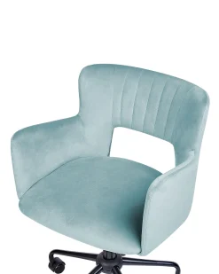 Beliani Tyotuoli Sametti Vaaleansininen Sanilac Cheap