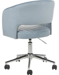 Beliani Tyotuoli Sametti Vaaleansininen Katonah Discount