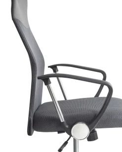 Beliani Tyotuoli Verkkokangas Harmaa Design Discount