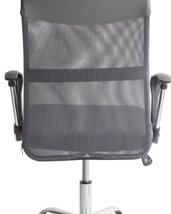 Beliani Tyotuoli Verkkokangas Harmaa Design Discount