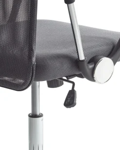 Beliani Tyotuoli Verkkokangas Harmaa Design Discount