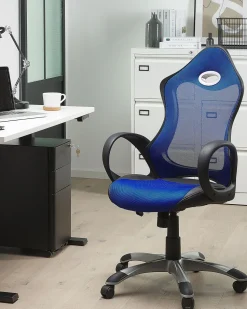 Beliani Tyotuoli Verkkokangas Laivastonsininen Ichair Shop