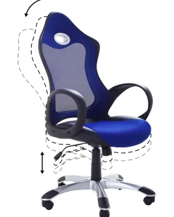 Beliani Tyotuoli Verkkokangas Laivastonsininen Ichair Shop