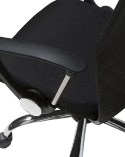 Beliani Tyotuoli Verkkokangas Musta Design New