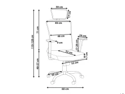 Beliani Tyotuoli Verkkokangas Oranssi Noble Online