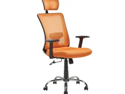 Beliani Tyotuoli Verkkokangas Oranssi Noble Online