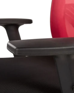 Beliani Tyotuoli Verkkokangas Punainen/Musta Noble Cheap