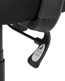 Beliani Tyotuoli Verkkokangas Punainen/Musta Noble Cheap