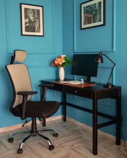 Beliani Tyotuoli Verkkokangas Ruskeanharmaa/Musta Noble Best Sale