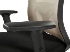 Beliani Tyotuoli Verkkokangas Ruskeanharmaa/Musta Noble Best Sale