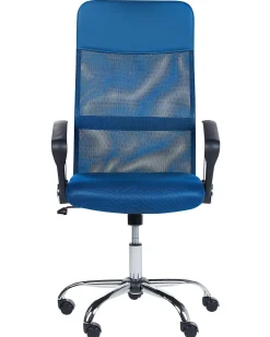 Beliani Tyotuoli Verkkokangas Sininen Design Cheap