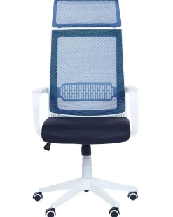 Beliani Tyotuoli Verkkokangas Sininen Leader Hot