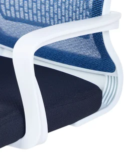 Beliani Tyotuoli Verkkokangas Sininen Leader Hot