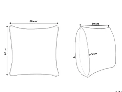 Beliani Tyyny Polyesteritayte Matala 80 X 80 Cm Mana Best Sale