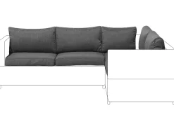 Beliani Tyynynpaalliset Harmaa Avola New