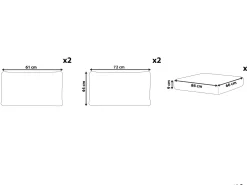 Beliani Tyynynpaalliset Noto-Kalusteisiin Kermanvalkoinen Discount