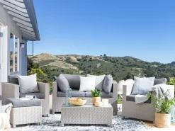 Beliani Tyynynpaalliset Ulkotiloihin Harmaa Milano New