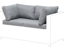 Beliani Tyynynpaalliset Ulkotiloihin Harmaa Milano New