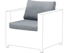 Beliani Tyynynpaalliset Ulkotiloihin Harmaa Milano New