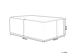 Beliani Ulkokalusteiden Suojapeite 160 X 160 X 90 Cm Chuva Flash Sale