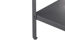 Beliani Ulkokeittion Saareke Teras 2 Hyllya Musta 80 X 50 Cm Vilama Clearance