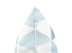 Beliani Ulkokoristetyyny Sininen/Valkoinen 40 X 70 Cm Trifos Cheap