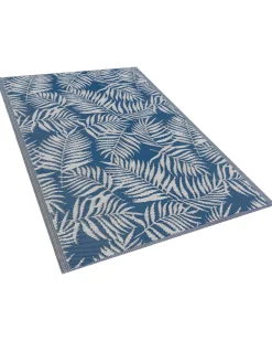 Beliani Ulkomatto Kaksipuolinen Laivastonsininen 120 X 180 Cm Kota Cheap