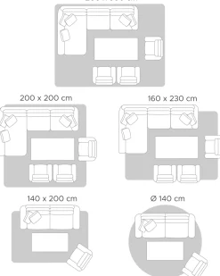 Beliani Ulkomatto Kaksipuolinen Musta 120 X 180 Cm Kota Store