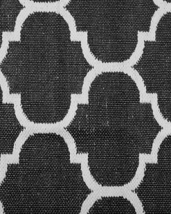 Beliani Ulkomatto Kaksipuolinen Musta/Valkoinen 160 X 230 Cm Aladana Cheap