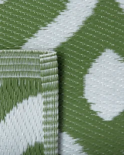 Beliani Ulkomatto Kaksipuolinen Tummanvihrea 120 X 180 Cm Pune Flash Sale