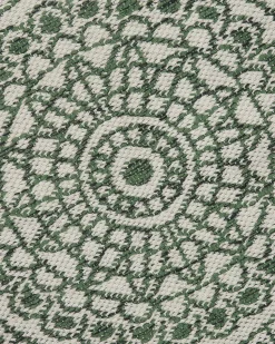 Beliani Ulkomatto Kaksipuolinen Vihrea/Valkoinen 140 Cm Yalak New