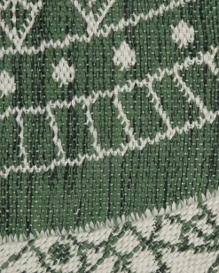 Beliani Ulkomatto Kaksipuolinen Vihrea/Valkoinen 140 Cm Yalak New