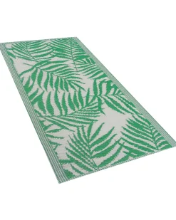 Beliani Ulkomatto Kaksipuolinen Vihrea 60 X 105 Cm Kota Cheap