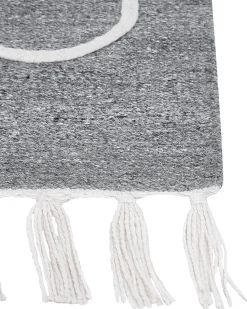 Beliani Ulkomatto Kangas Harmaa 140 X 200 Cm Yavu Best Sale