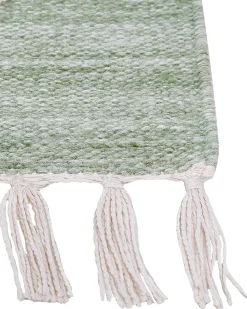 Beliani Ulkomatto Kangas Vaaleanvihrea 140 X 200 Cm Yavu Best