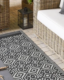 Beliani Ulkomatto Musta 120 X 180 Cm Barmer Cheap