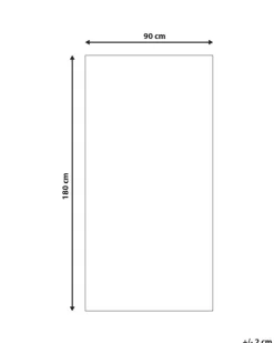 Beliani Ulkomatto Musta 90 X 180 Cm Haldia Online