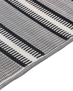 Beliani Ulkomatto Musta/Beige 160 X 230 Cm Mansa Shop