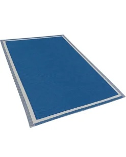 Beliani Ulkomatto Sininen 120 X 180 Cm Etawah Hot