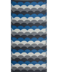 Beliani Ulkomatto Sininen/Harmaa 90 X 180 Cm Bellary Cheap