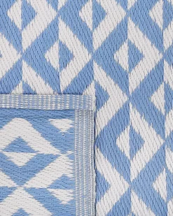 Beliani Ulkomatto Vaaleansininen 120 X 180 Cm Bihar Best Sale