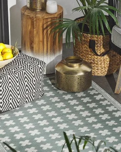 Beliani Ulkomatto Vihrea 90 X 180 Cm Vihrea Rohtak Hot